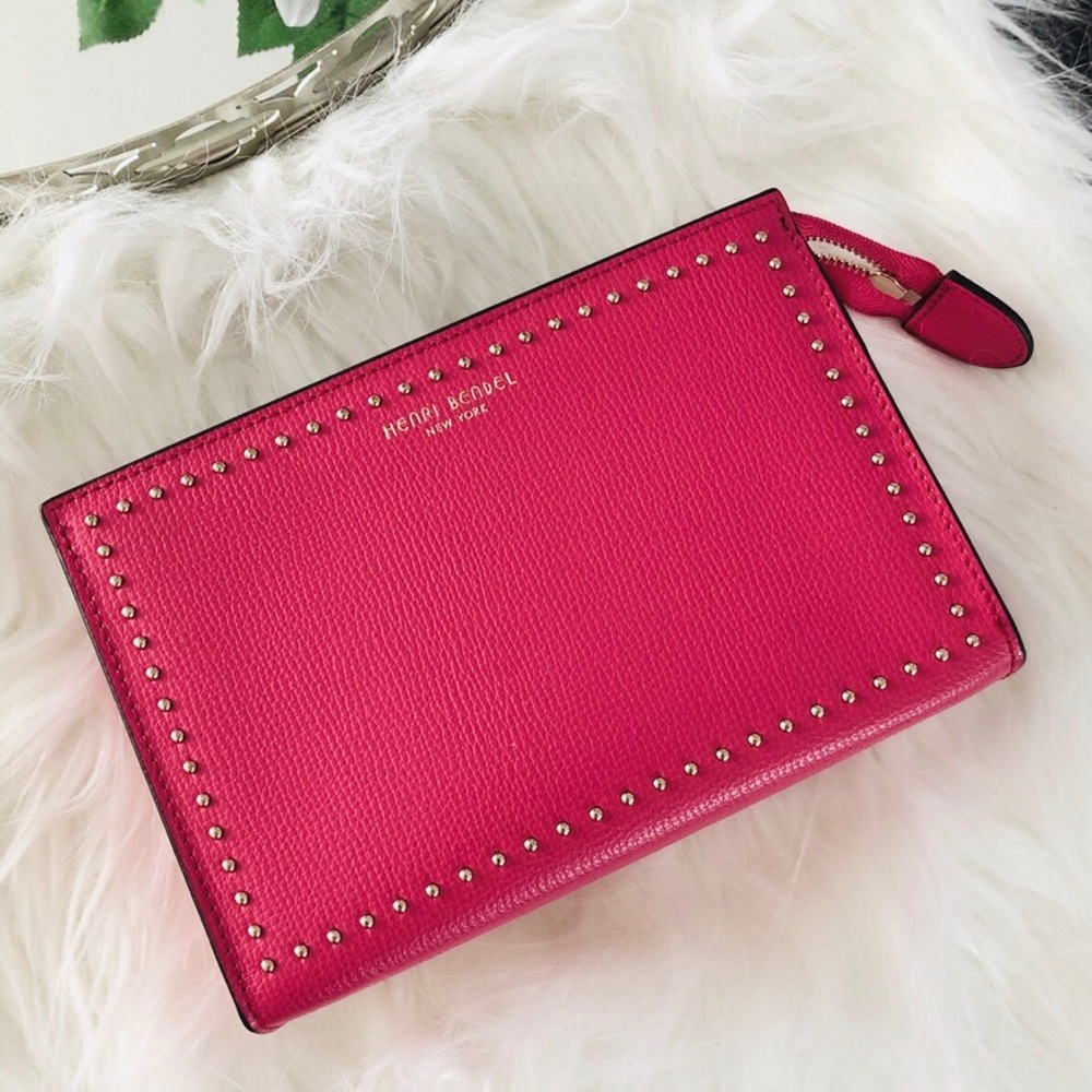Henri Bendel Pink Cosmetic Clutch